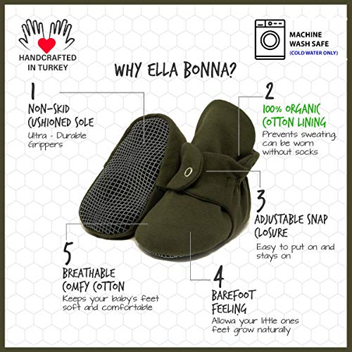 Organic-Cotton-Baby-Booties-Non-Skid-Soft-Sole-Stay-On-Baby-Shoes-House-Slippers-for-Baby-Boys-Girls-Toddlers