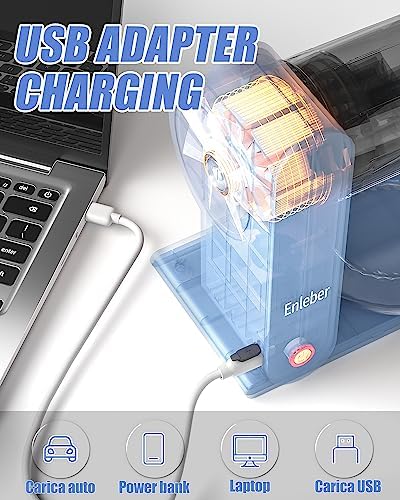 Shaved Ice Machine Electric - Rechargeable Snow Cone Machine with 2 Silicone Ice Mold, Kitchen Table-Top Ice Crusher for Slushies (Blue)