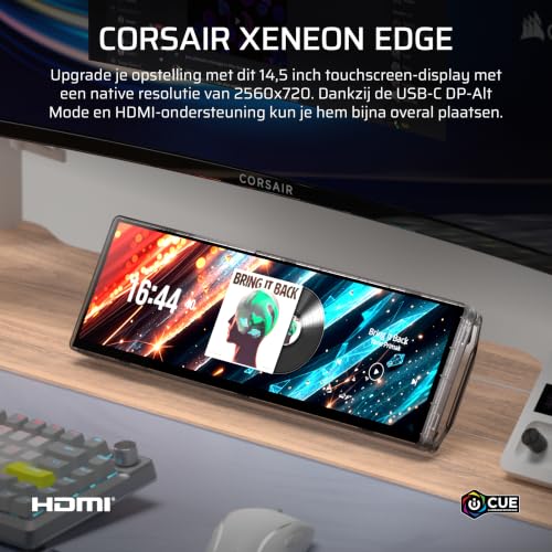 Image of Corsair XENEON Edge 14.5 inch 2K Portable LCD HDMI USB C Touchscreen - Crystal