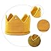 TINEASUR Baby Boy Girl Crown Knitted Hat Birthday Knit Headband Beanie Soft Warm Hat Fashion Style Photo- Yellow