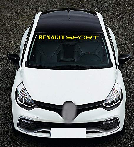 UUSticker pour Renault Sport Voiture Vinyle Autocollant Pare-Brise Pare-Brise Banner Decal Stripe Cover