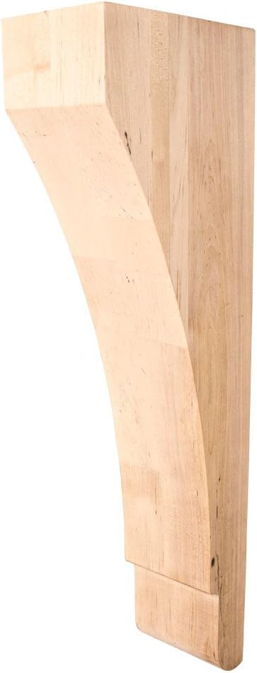 One Pair-Traditioanl Wood Corbels- 3" x 6" x 18"
