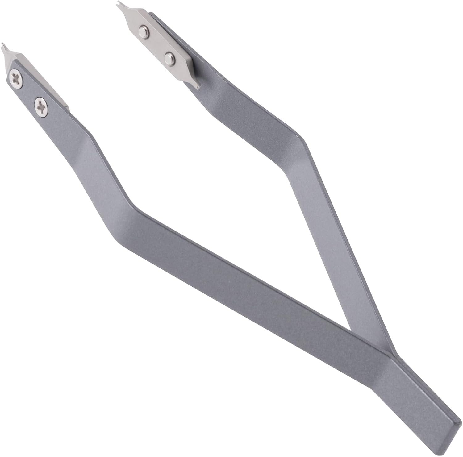 1pc Gray Watch Spring Bar Tweezer, V Shaped