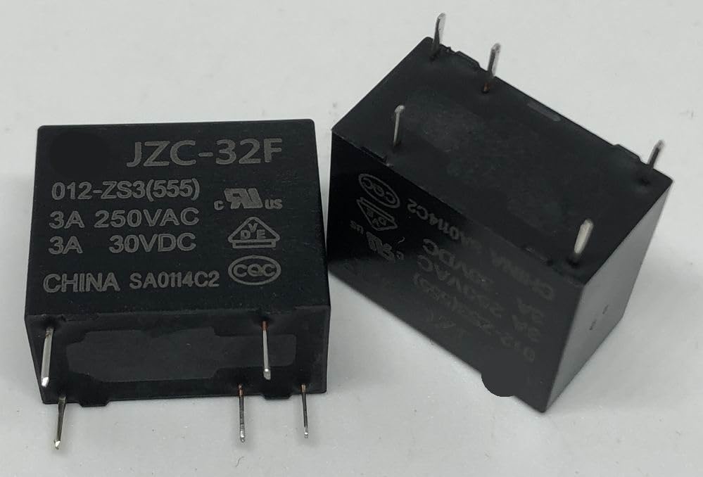 POWTAXBJGD JZC-32F 005-ZS3(555) ; 006-ZS ; 012-ZS3(555) ; 024-ZS3(555) ; (32F-1C-5V/6V/12V/24V-3A) Relay 5 pins(JZC-32F 012-ZS3(555))
