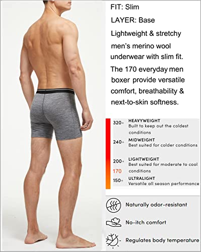 Men's Merino Wool Briefs Boxers with Fly Underwear Base Layer Underpants2