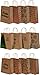 Kraft Holiday Gift Bags, foil hot-stamp designs, 18 Medium bags in assorted Christmas prints (Multi-Colored)