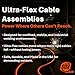 SÜA - ULTRA FLEX - 200 Amp Welding Leads Set Assembly - Dinse 35-70 Connector - #2 AWG 100% Copper Cable & High-Copper Ground Clamp (50 FEET Each Lead)