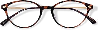 Blue Light Glasses for Women, Retro Round Lightweight Eyewear Frame Bluelight Eyeglasses for Computer/Degital/Screen
