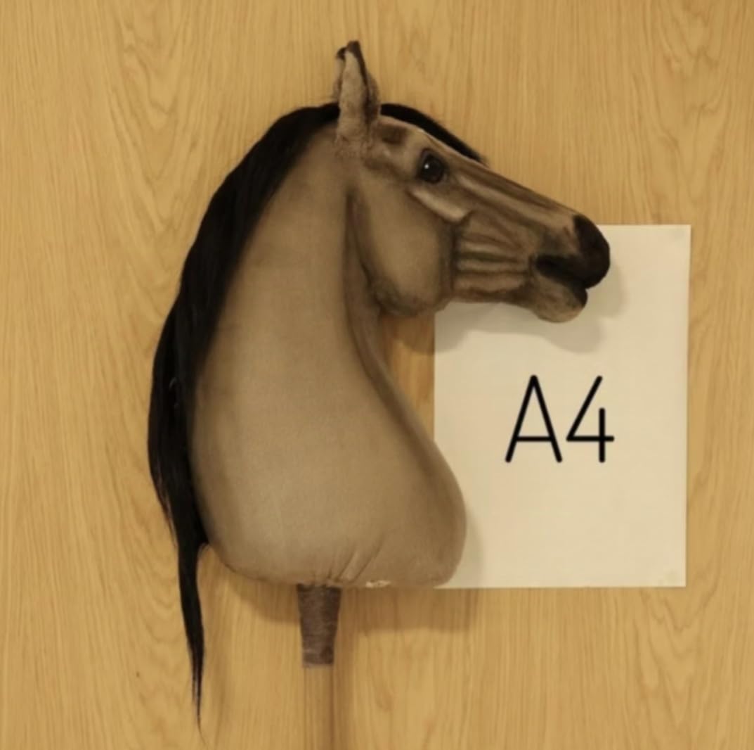 Generisch Hobby Horse Trense Kandare, negro, sin caballo, solo accesorio para hobbyhorsing, accesorio para caballos de juguete, trense de juguete, trense de juguete