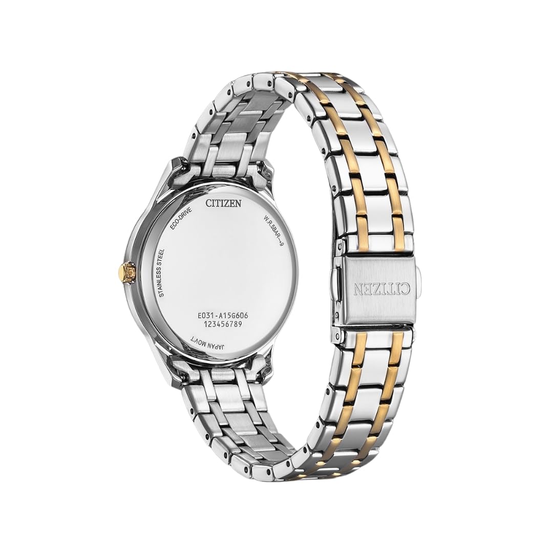 Citizen Eco-Drive - Reloj Solar para Mujer con Correa de eslabones de Acero Inoxidable con 33 mm de diámetro en Diferentes Variantes