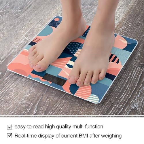 Báscula digital para baño con vidrio templado y pantalla LCD miniatura 5