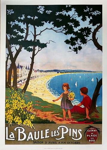 Poster La Baule Les Pins Cesbon 50X70 Cm salon ambiance vacances