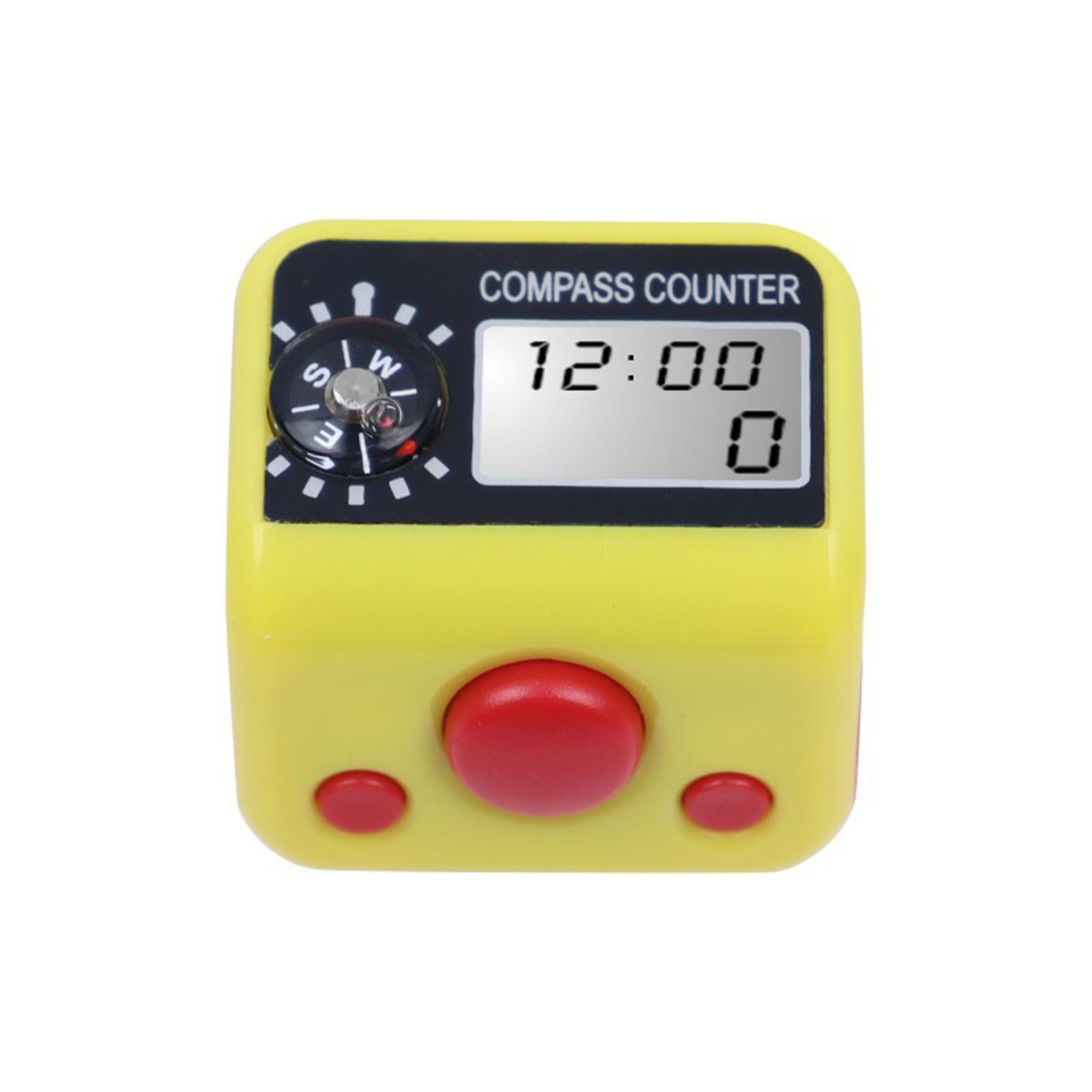 Fromceo Yellow Digital Finger Counter Counting Machine With High Accuracy For Industrial And Educational Purposes Step Counter Compasses