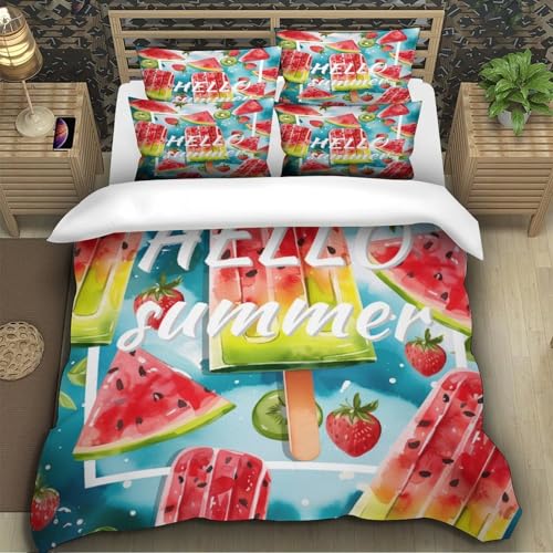 Housse de couette microfibre hypoallergique ultra douce lit simple - 5