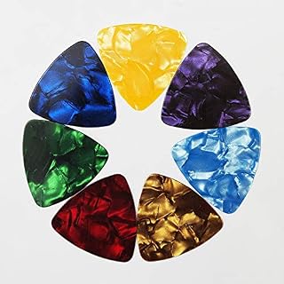 U/K Lot de 20 médiators colorés pour guitare – Motif grain - Les Beatles, Paul McCartney, John Lennon, RIngo Starr, George Harrison U/K Lot de 20 médiators colorés pour guitare - Motif grain – Image 5