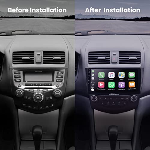 Maxpeedingrods Car Stereo Radio For Honda Accord 7Th 2003-2007, 10.1'' Ips Touch Screen Head Unit, Wireless Apple Carplay Android Auto, Gps, Bluetooth, Wifi, Usb, Steering Wheel Control #TOP4