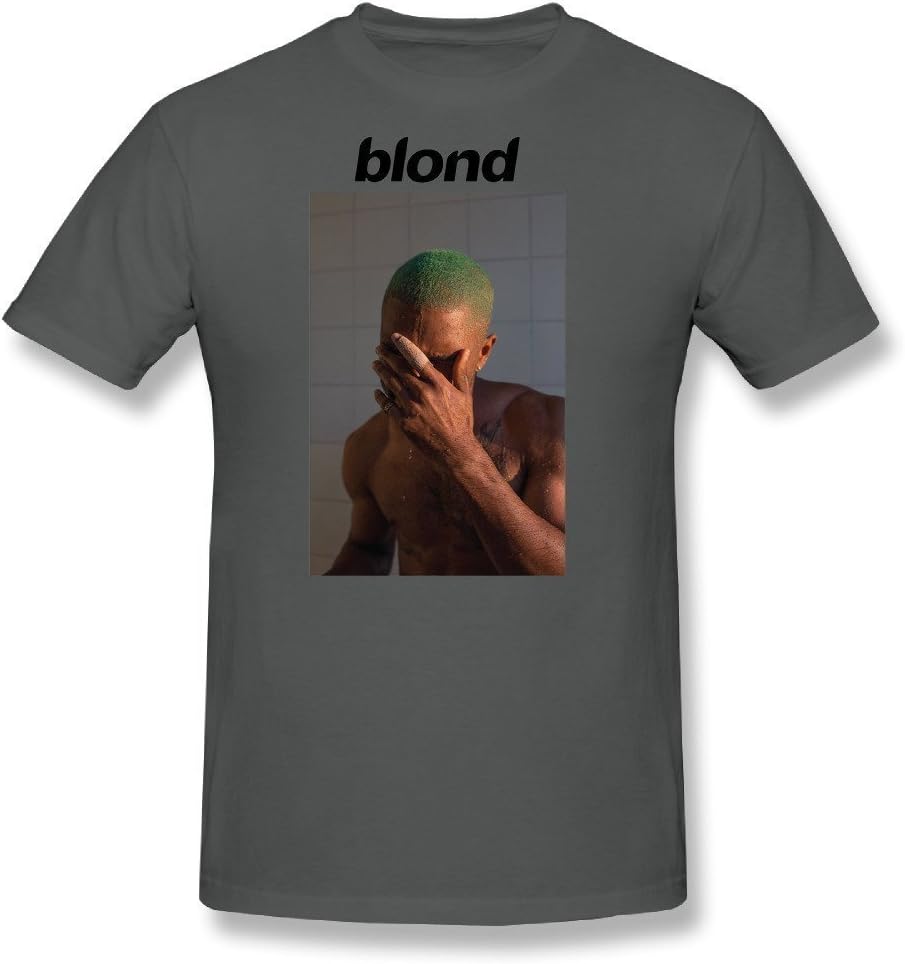 Wopson Men's Cotton Frank Ocean New Album Blonde T-Shirt Yellow