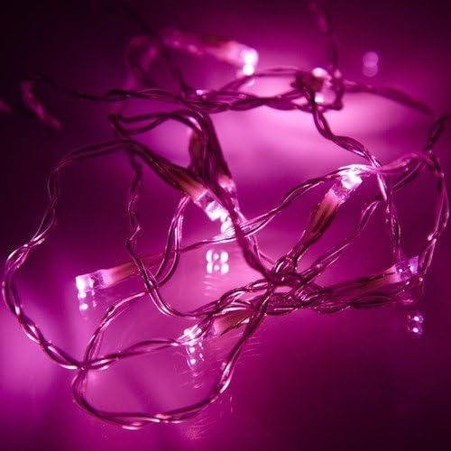 JnDee Battery Operated 7feet 2M 20LED Christmas Fairy Lights String. Featured with Steady On & Flash Function (Green)