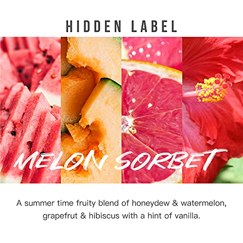 Hidden Label Scented Candles, Soy Candles For Home Melon Sorbet 2 Wicks 8.1Oz Vivid Collection, Candle Set Gifts For Women Birthday Valentines Day Mothers Day Christmas #TOP2