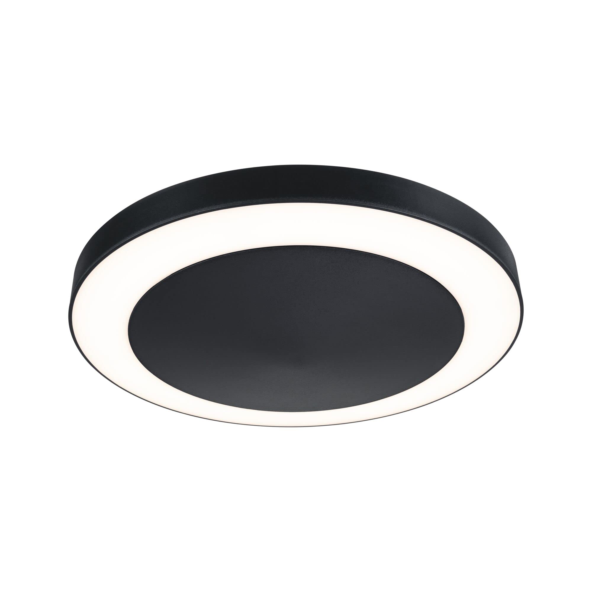 Paulmann 94526 lampa zewnętrzna LED Circula lampa sufitowa z czujnikiem zmierzchu/ruchu IP44 okrągła z 1x14 W ciepły biały antracyt tworzywo sztuczne 3000 K