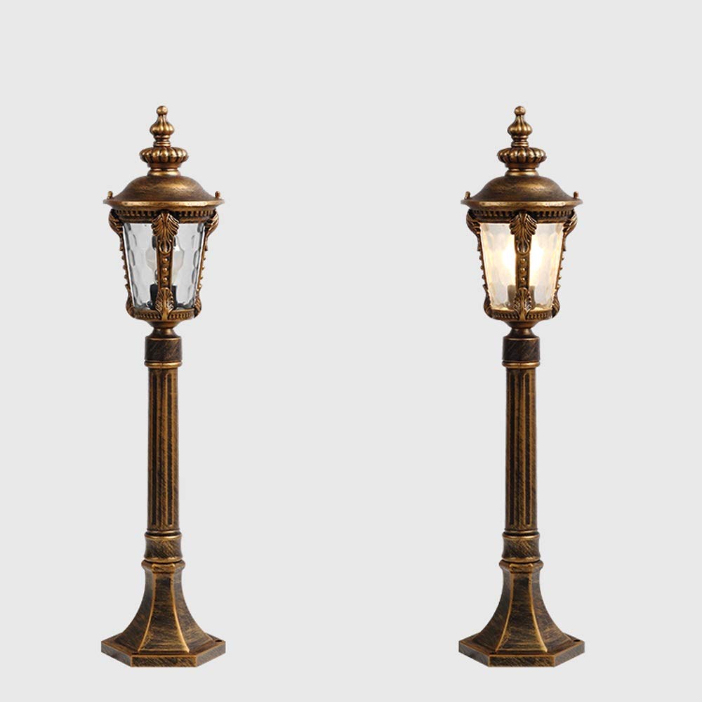 Lampadaire sur mât en Bronze Style rétro, étanche IP55, pour Cour, Villa, extérieur, résistant à la Rouille, éclairage de pelouse, allée, Jardin, Sentier, culot E27, STA,Height-170cm