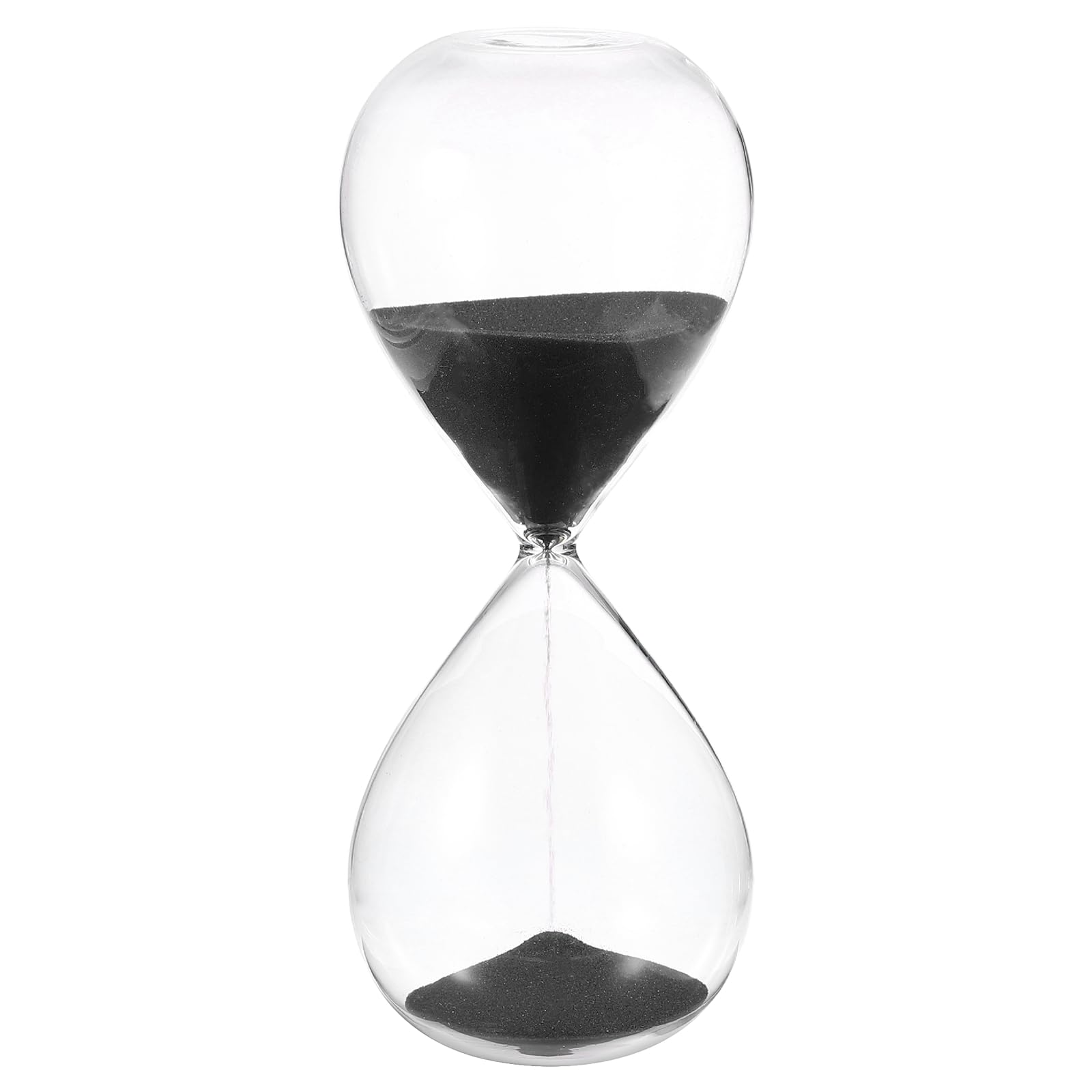 PATIKIL 45 Minutes Sand Timer, Sand Watch Hour Glass Sandglass Timer Clock for Living Room Home Office Restaurant Decoration, Black