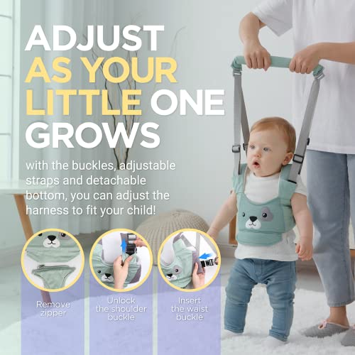 Baby Walking Harness - Handheld Kids Walker Helper - Toddler Infant Walker Harness Assistant Belt - Child Baby Walk Learning Help Support Assist Trainer Tool - for 7-24 Month Old