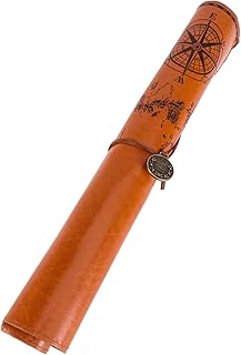 Ciieeo Estojo De Caneta Bolsa De Couro Para Caneta Bolsa De Armazenamento De Canetas Estojo De Couro Para Caneta Bolsa Protetora Estojo Vintage Para Lápis Estojo De Caneta De Couro