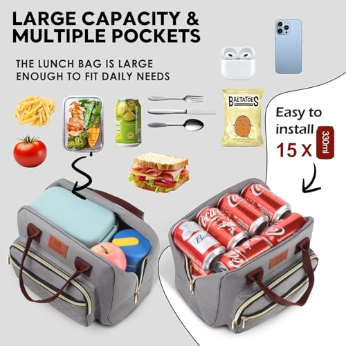 Genteen Insulated Lunch Bag (Gray) - image 4