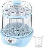 Baby Bottle Sterili-zer and Dryer, Elechomes Electric Steam Sterili-zer, Super Large Capacity 600W Fast Bottle Warmer with LED Display, Auto Shut Off, BPA-Free