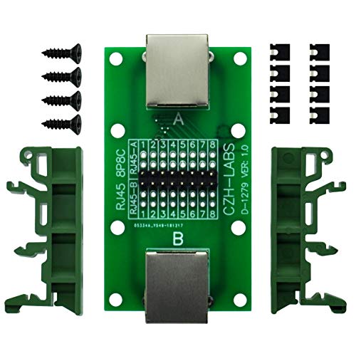 Module diagnostic RJ45 8P8C rail DIN connecteur réseau Ethernet
