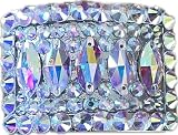 Generic Irish Dance Shoe Buckles Crystal Clear