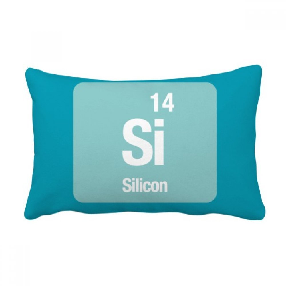 Élément chimique Si coussin science oreiller lombaire multicolore déco maison 40x60