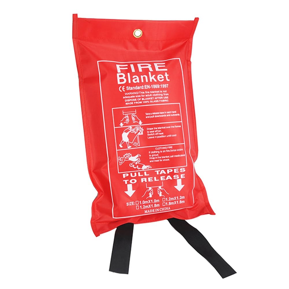 CTRLZS Fiberglass Fire Emergency Blanket Flame Retardant Blanket Emergency Survival Safety Cover