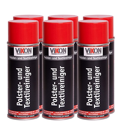 Preisvergleich Produktbild 6 Dosen VIKON Polster- und Textilreiniger Spray 400 ml (Aktiv-Schaumreiniger)