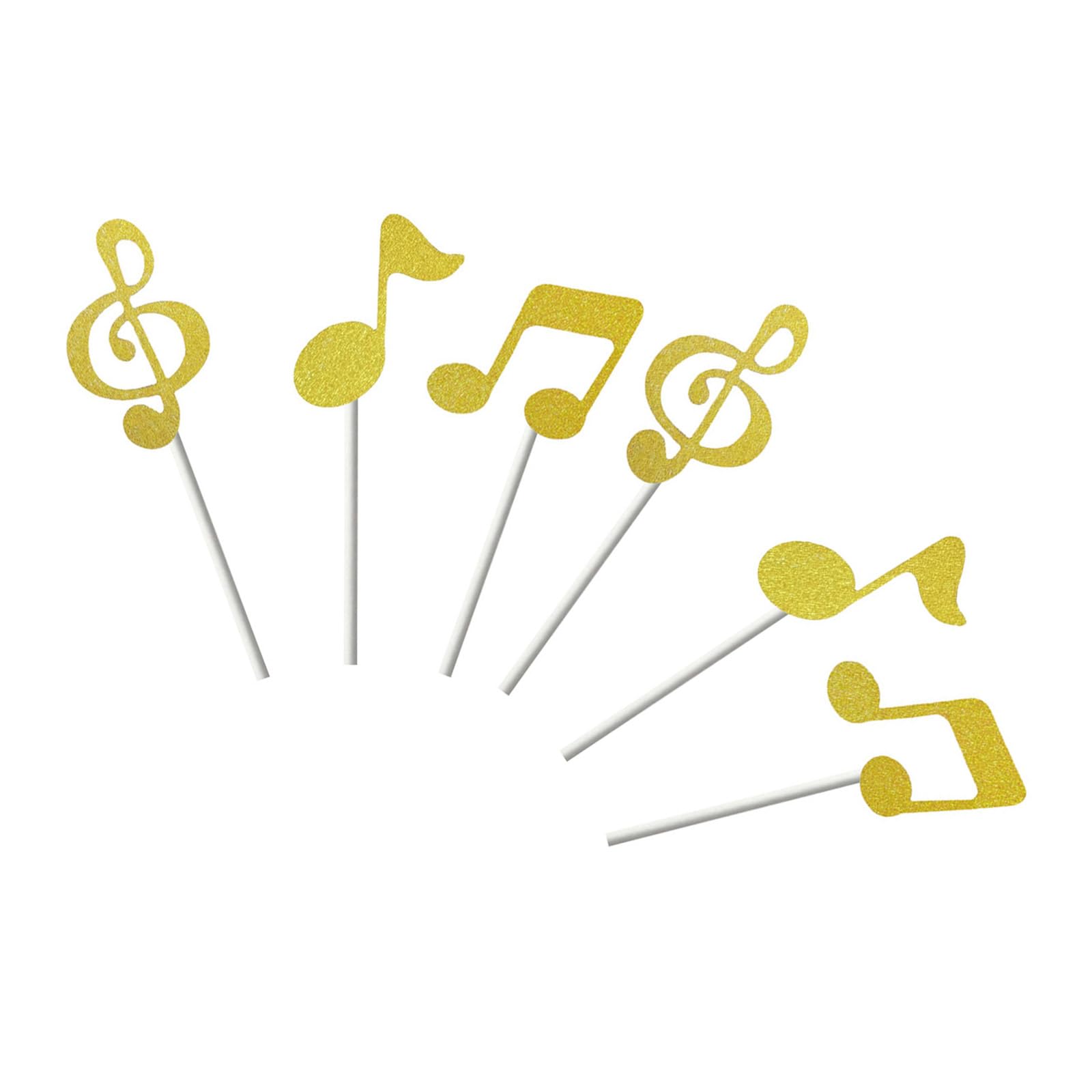 Xjdzineq Colorful Musical Staff Cake Pick Food Grade Decoration Themed Celebration Supplies Decorative Music Note Toppers Festives Music Note Picks