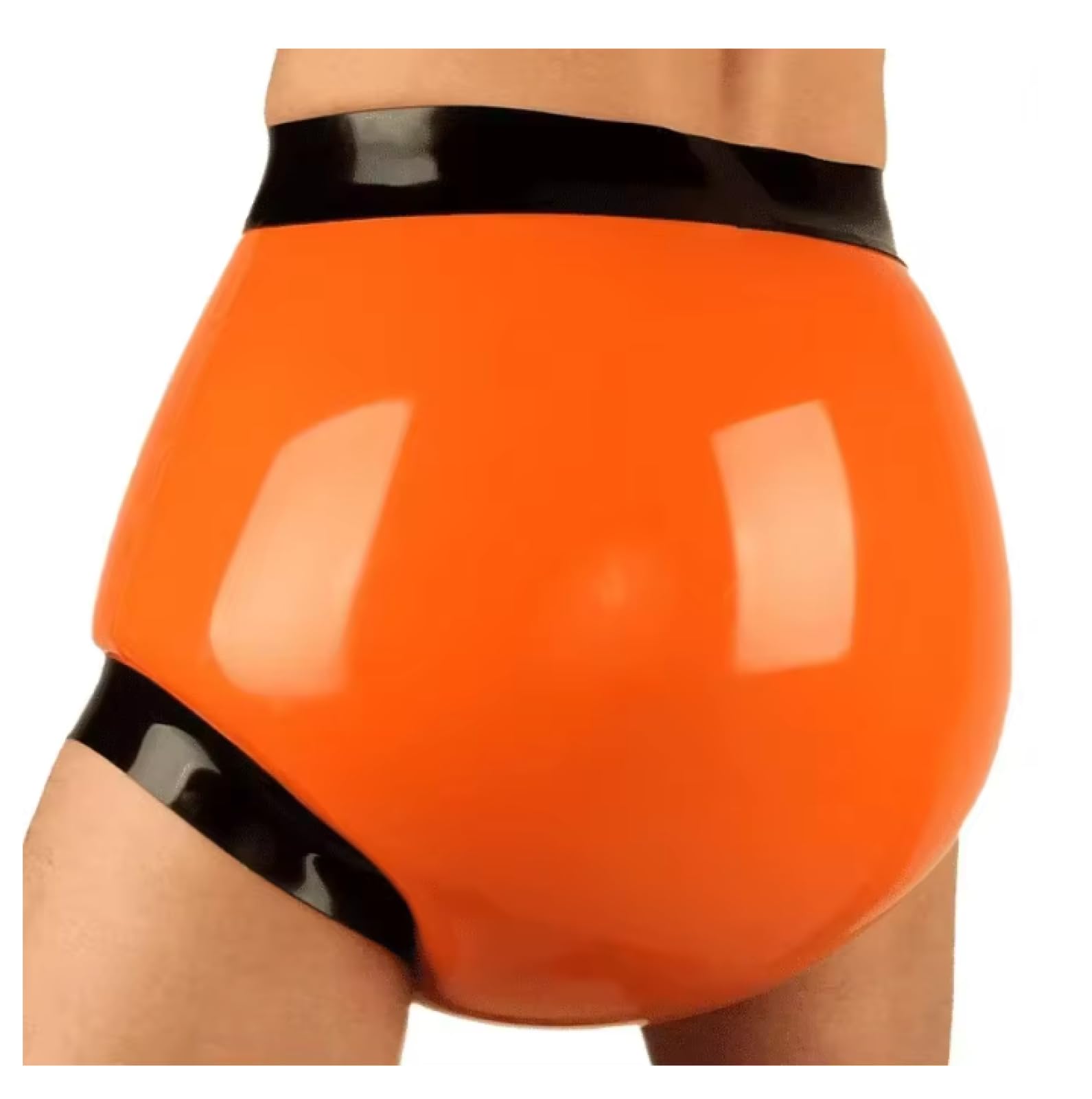 100% Latex Womens Slips Mittlere Taille Gummisharns Windeln Deckungen Unterhosen Unterwäsche Hosen