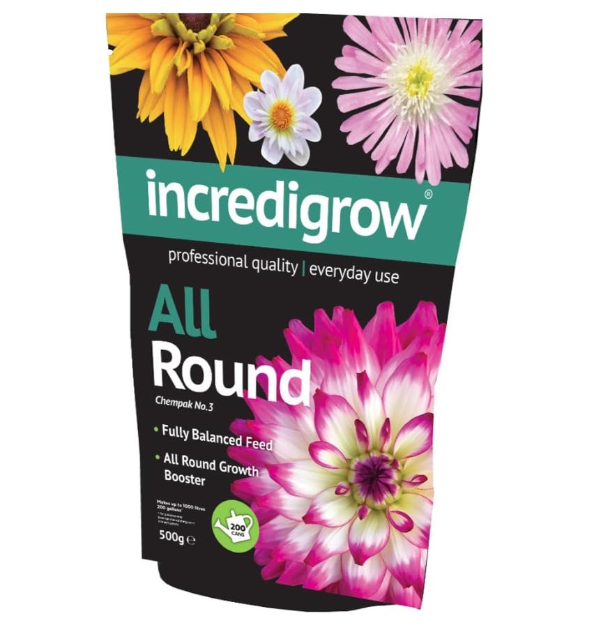 Thompson & Morgan Ltd Incredigrow All Round Fully Balanced Plant Fertiliser, 500G