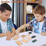 Science Kits pour les enfants âgés de 8 à 12 ans STEM Kits pour enfants de 8 à 10 ans, STEM Jouets construisez votre propre FM Kit radio, DIY Circuits électroniques à enclencher Projets Cadeaux pour les adolescentes Garçons 9 11 13 15 16+ (Bois classique)