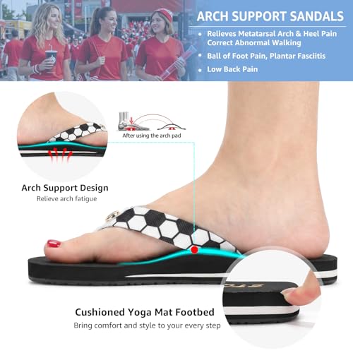 Image of STQ Womens Quick Dry Flip Flops丨Arch Support Thong Sandals
