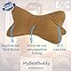 Leseknochen Cord Gold Nackenkissen Knochenkissen Nackenrolle Lesekissen Öko-Tex 100 zertifiziert und 60°C waschbar - Kissen für Nacken, Knie oder Bauch zum Lesen oder Relaxen - 38x19x19 cm