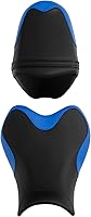 Vista 8 de TCT-MOTORPARTS Asiento delantero del conductor y del pasajero trasero para Suzuki GSXR1000 2009-2016 (negro y azul #1)
