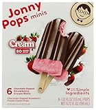 Jonnypops Frozen Pops Cream Minis Chocolate Dipped Strawberry Organic, 6.72 Ounce