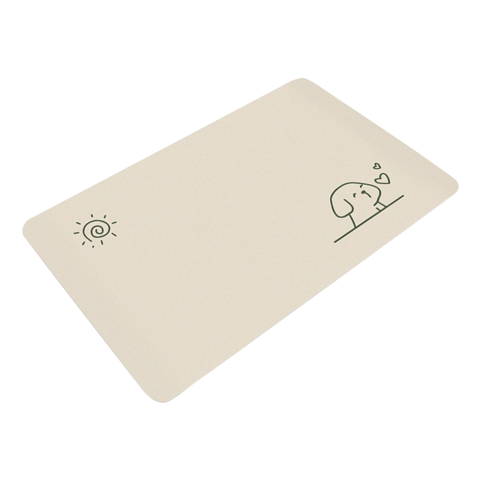 Buxuaaaa Loving Dog Minimalists Animal Designs Soft Bath Mat Quick Drying And Nonslip Shower Mat For Bathroom Or Kitchen Earth Bath Mats