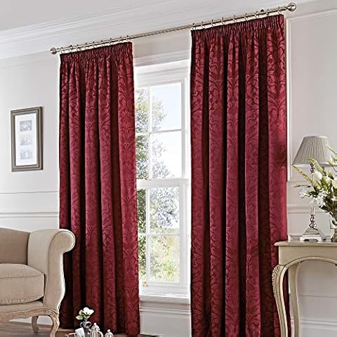 Fusion Eastbourne Curtains, 168 x 229cm, Burgundy Cover