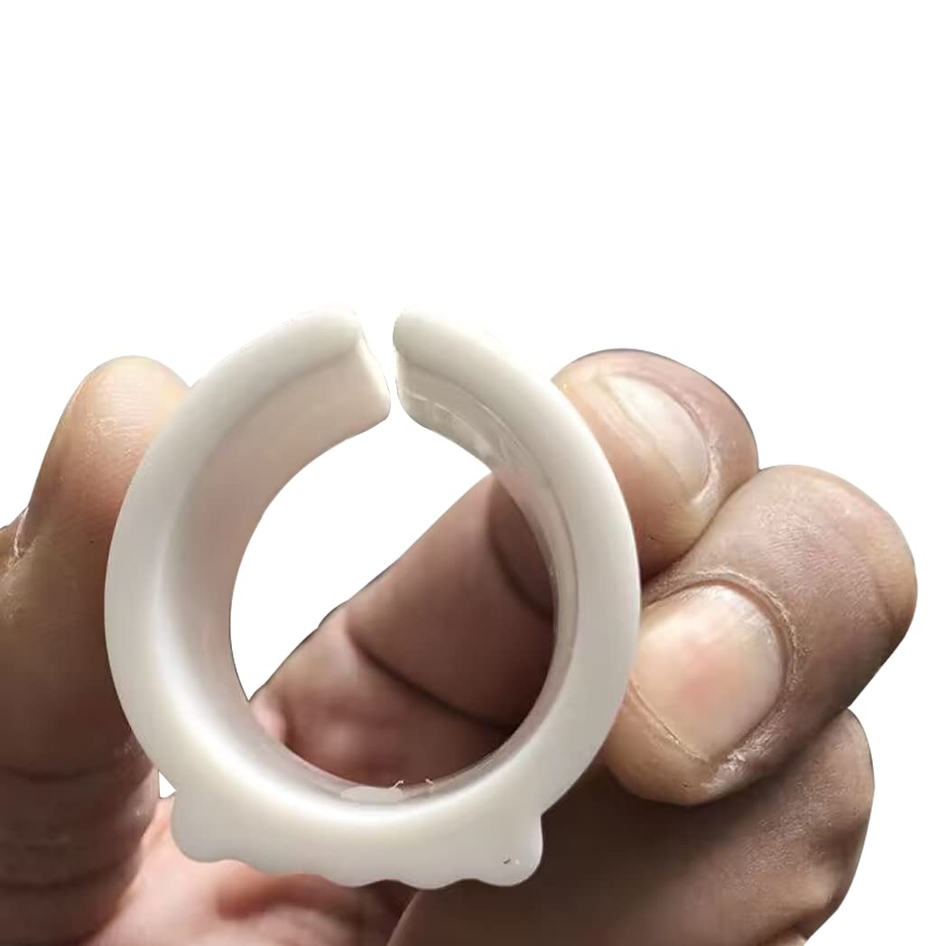 Soporte para silla de hamaca, clip de base redonda, 7 clips antifricción para silla de huevo colgante, silla de hamaca y soporte de estante, color blanco