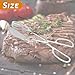 3 Pieces Buffet Serving Tongs, Salad Tongs for Kitchen Serving, Stainless Steel Food Scissor Tongs, Thickening Food Serving Tongs for Home Party Bread Cake Bake Steak Barbecue Buffet Catering (Silver)