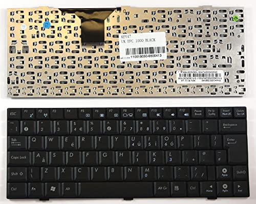 Clavier ASUS Eee PC 1000HE noir avec touches silencieuses et stables