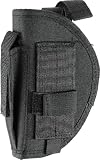 Umarex Unisex – czarna kabura na pasek dla dorosłych z kieszenią na magazynek z nylonu do średniej wielkości pistoletów, wielokolorowa, 17 x 12 cm