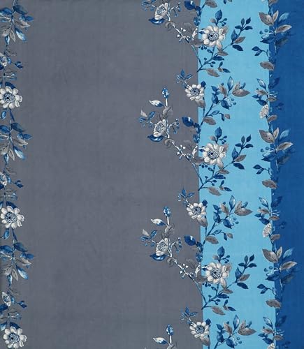 Image of DECORUM Glace Cotton Fitted 1 Bedsheet King Size (72 inchx78 inch) | All Around Elastic | Cotton Feel | 2 Pillow Covers (17 inchx27 inch) | Fits Up to 8 inch Mattress | 200-220 TC | Printed Double Bed Sheet Set